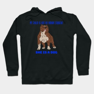 My child is not an honor student they are a dog Hoodie